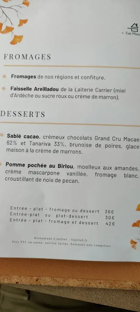 Menu_L'initial - Restaurant à Privas_Privas_image_4