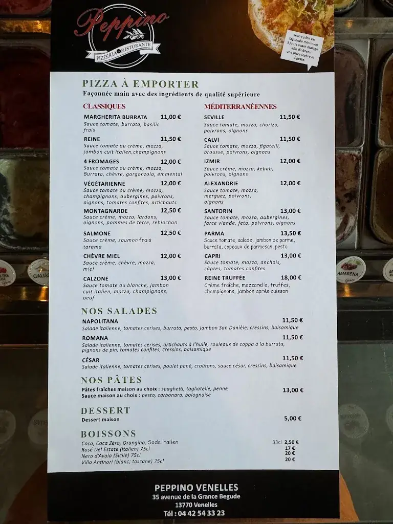Menu_Peppino Pizzeria et Ristorante_Venelles_image_2