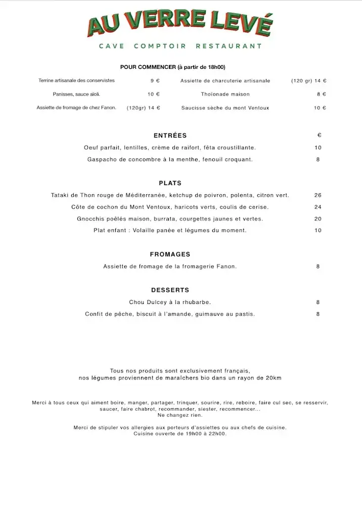 Menu_Au Verre Levé_Venelles_image_1