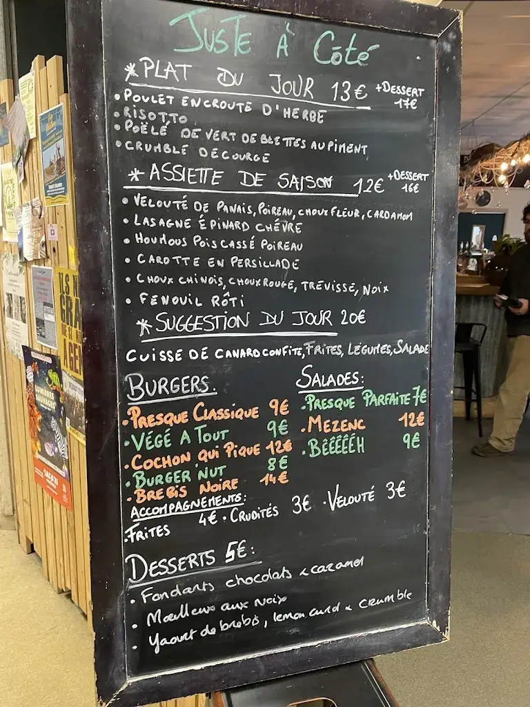 Menu_Juste à côté - Bistrot Local Food_Annonay_immagine_1