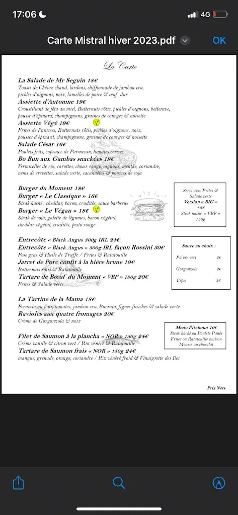 Menu_Le Mistral_Vinon-sur-Verdon_image_2