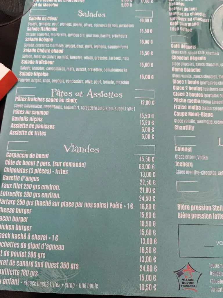 Menu_Au Garçon Boucher_Villeneuve-Loubet_image_1