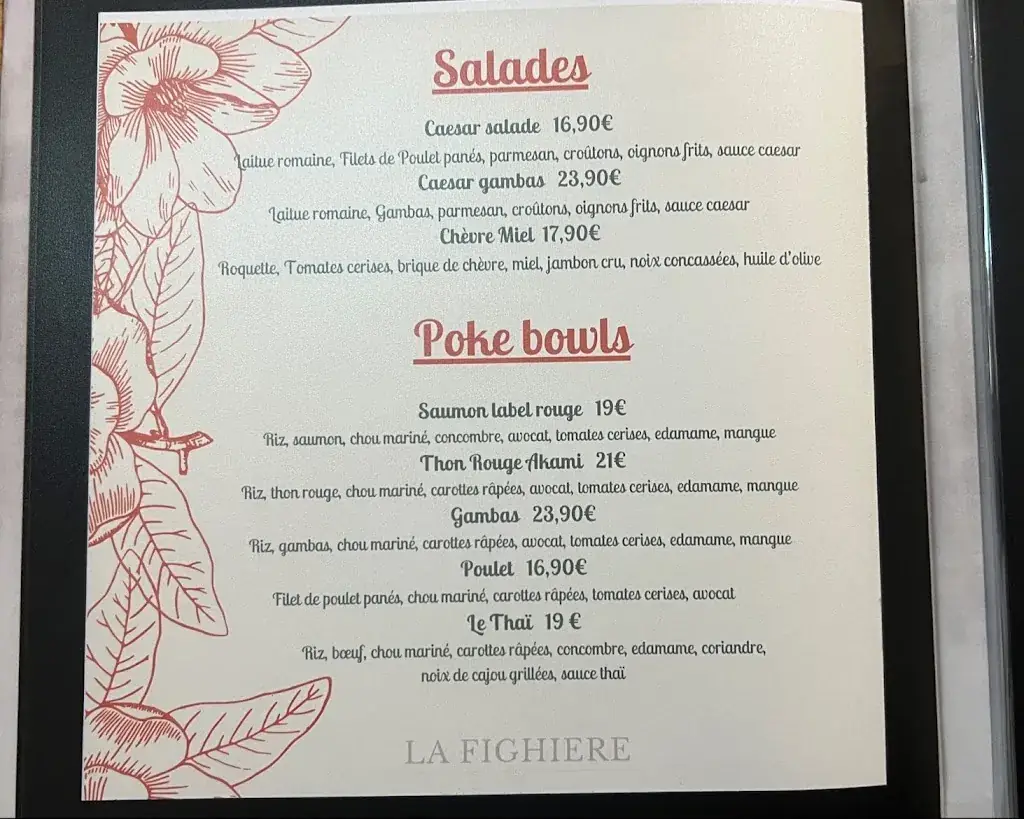 Menu_La Fighière_Villeneuve-Loubet_image_2