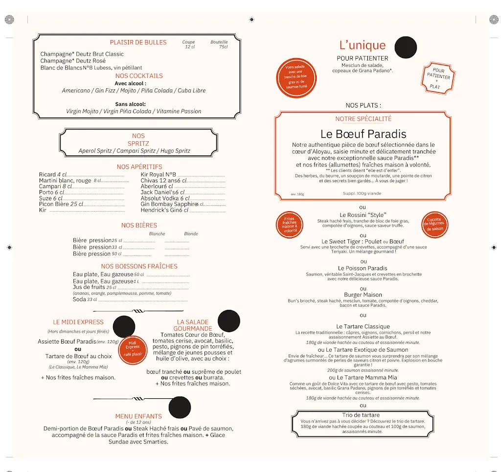 Menu_Léo Léa - Assiette au Boeuf - Marina Baie des Anges_Villeneuve-Loubet_image_1