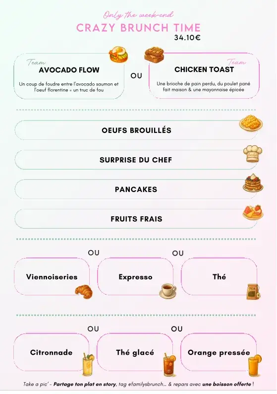 Menu_Family's Brunch, Coffee Shop & More I Villeneuve-Loubet_Villeneuve-Loubet_image_3