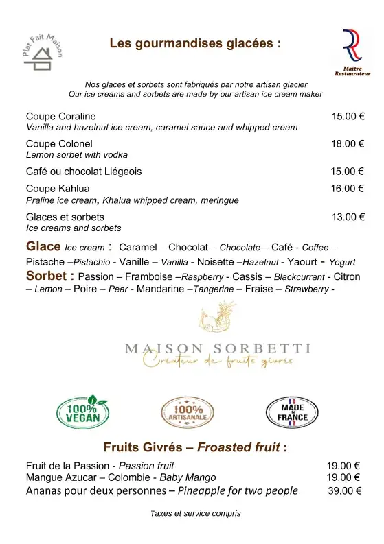 Menu_La Mère Germaine_Villefranche-sur-Mer_image_1