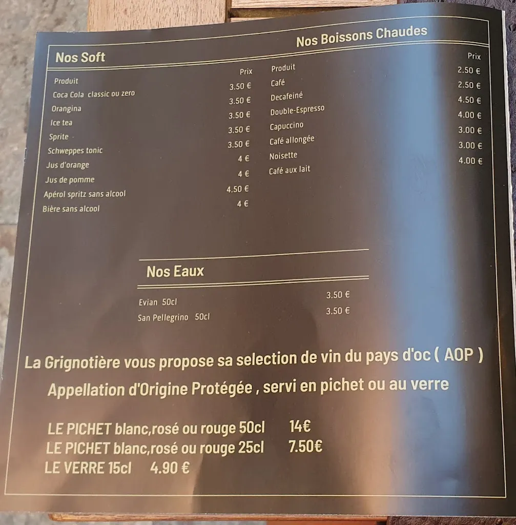 Menu_La Grignotière - Restaurant Villefranche-sur-Mer_Villefranche-sur-Mer_image_4