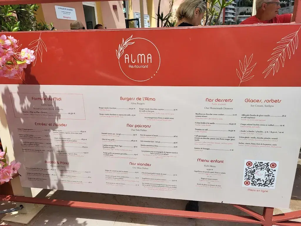Menu_Alma Goût Méditerranée - Villefranche_Villefranche-sur-Mer_image_1
