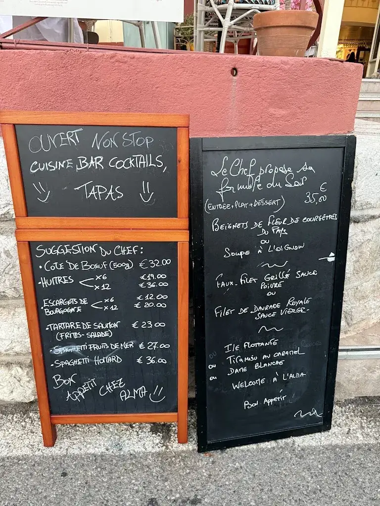Menu_Alma Goût Méditerranée - Villefranche_Villefranche-sur-Mer_image_2