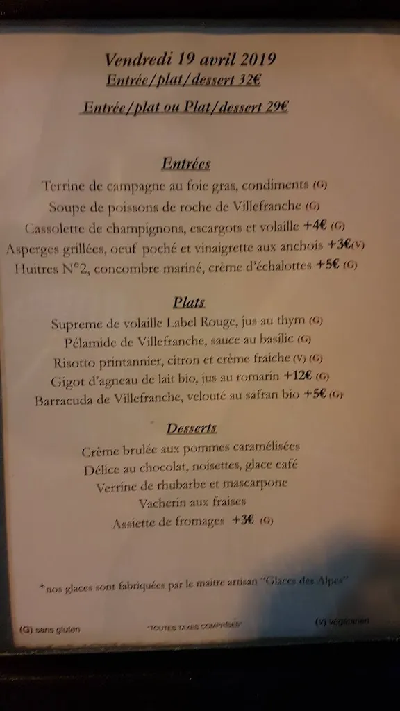 Menu_La Belle Etoile_Villefranche-sur-Mer_image_4