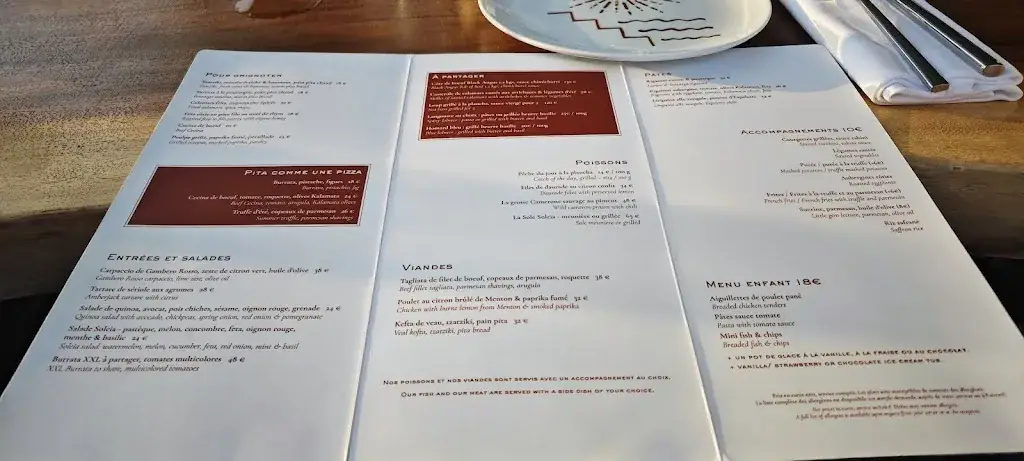 Menu_Plage Casa Soleia_Villefranche-sur-Mer_image_1