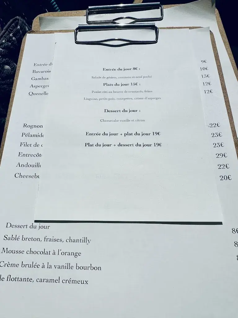 Menu_Bistro de l'étoile_Villefranche-sur-Mer_image_1