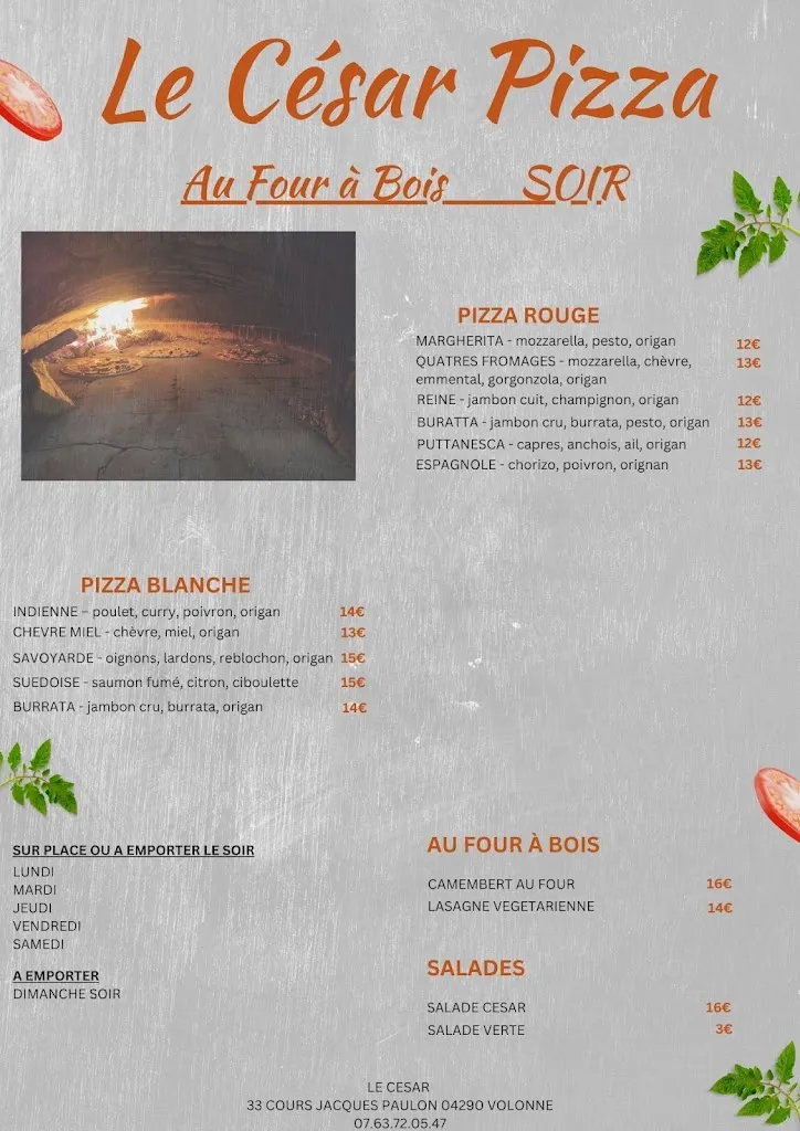 Menu_Le César_Volonne_image_1