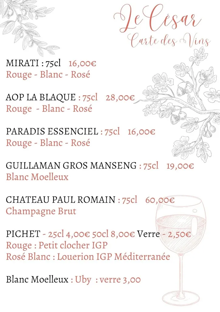 Menu_Le César_Volonne_image_3