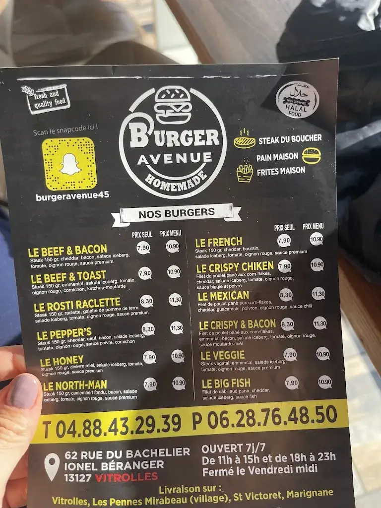 Menu_Burger Avenue_Vitrolles_image_2