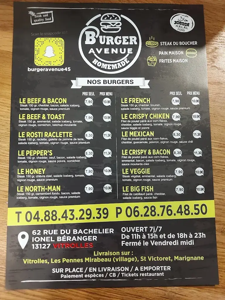 Menu_Burger Avenue_Vitrolles_image_3