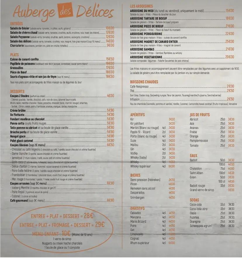 Menü_Auberge des délices_Roanne_Bild_1