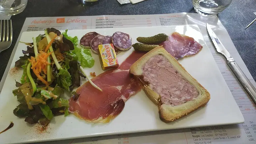 Menü_Auberge des délices_Roanne_Bild_5