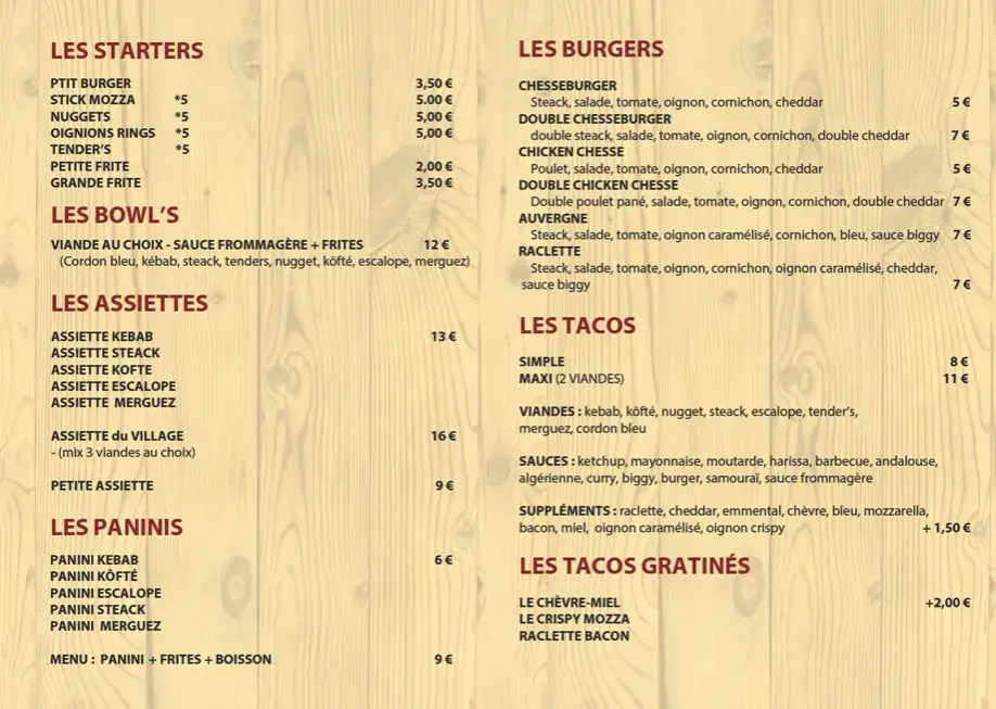 Menu_Le Tacos du Village_Rochemaure_image_1