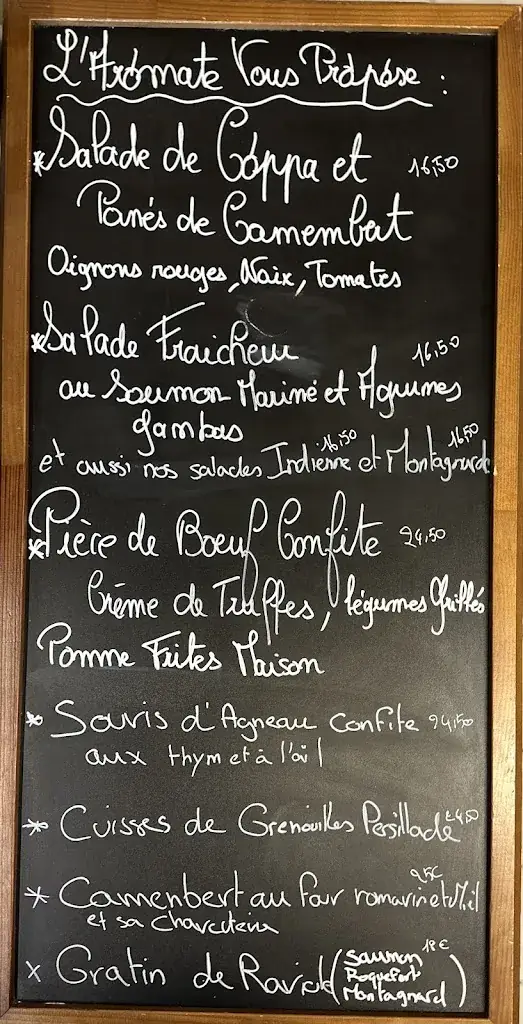 Menu_Restaurant L'Aromate_Boulieu-lès-Annonay_image_1