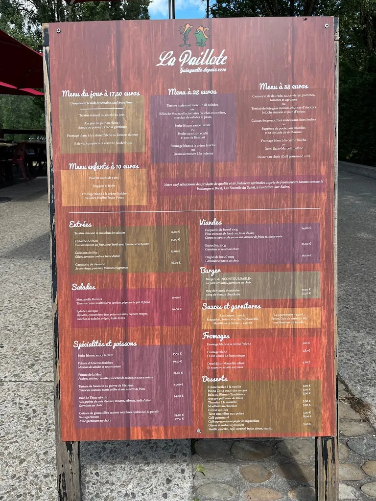 Menu_La Paillote_Rochetaillée-sur-Saône_image_3