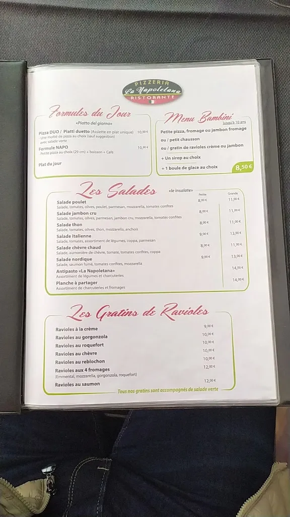 Menu_Restaurant La Napoletana_Annonay_image_2