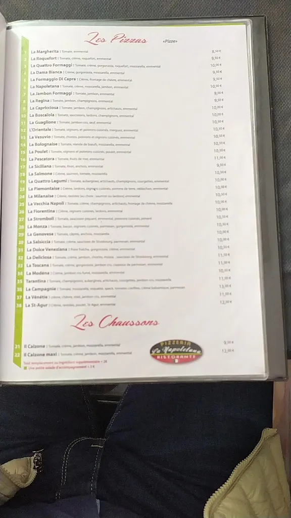 Menu_Restaurant La Napoletana_Annonay_image_3