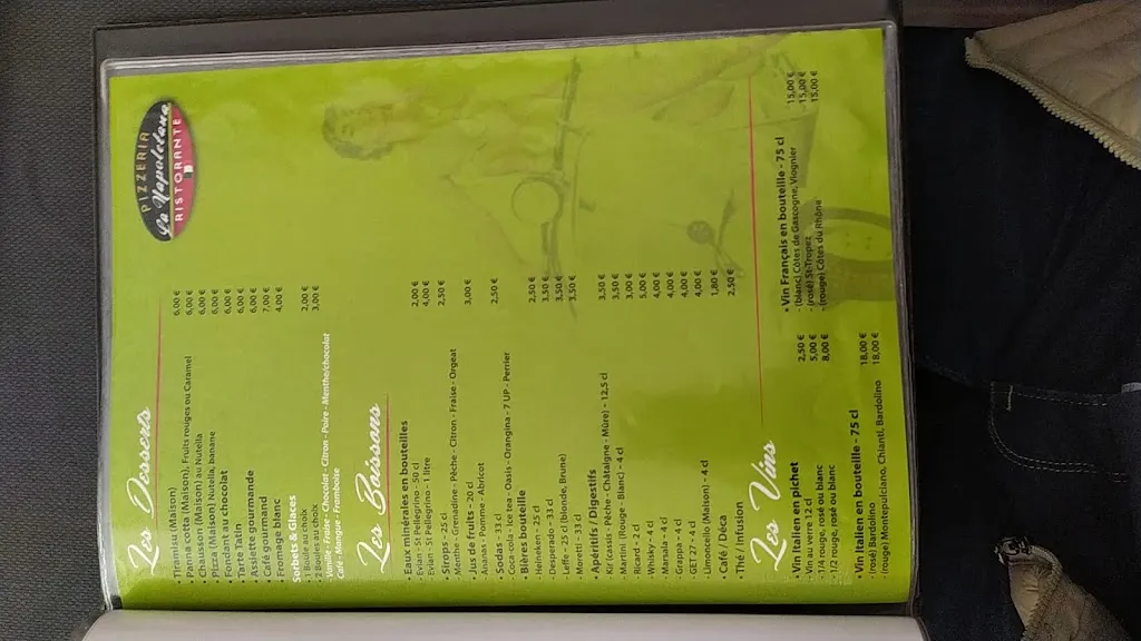 Menu_Restaurant La Napoletana_Annonay_image_4