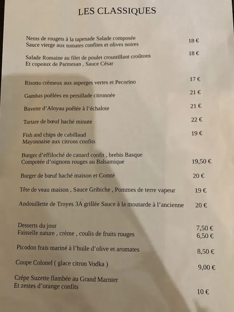 Menu_Restaurant Le Dôme_Annonay_image_1