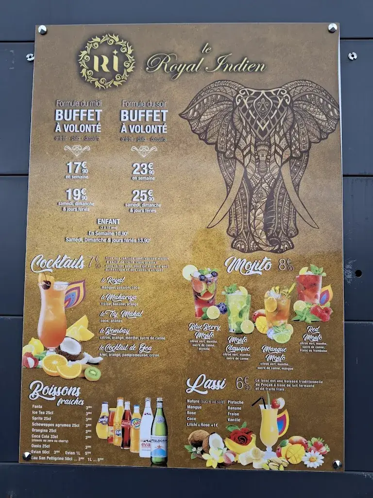 Menu_Le Royal Indien_Rillieux-la-Pape_imagen_1