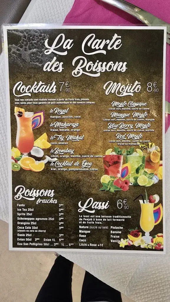 Menu_Le Royal Indien_Rillieux-la-Pape_imagen_2