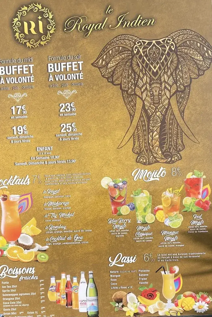 Menu_Le Royal Indien_Rillieux-la-Pape_imagen_3