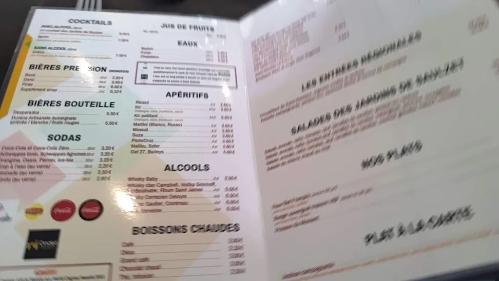 Menu_Les Jardins de Saulzet_Romagnat_image_2