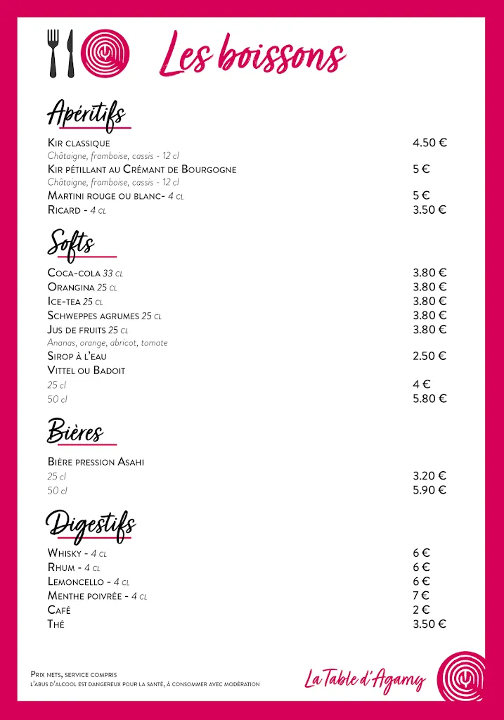 Menu_La Table d'Agamy_Sain-Bel_image_4