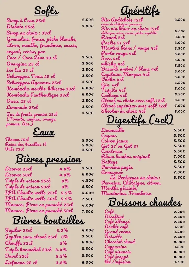 Menu_La table des frangins Ruoms_Ruoms_image_1