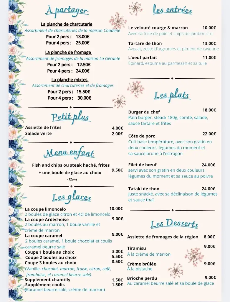 Menu_La table des frangins Ruoms_Ruoms_image_4