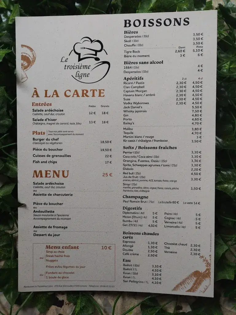 Menu_Restaurant, Le troisième ligne_Limony_image_1