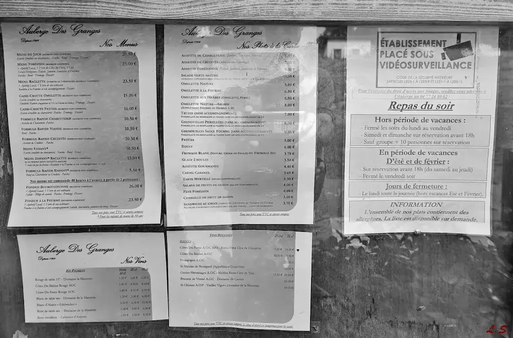 Menu_Auberge des Granges - Chalmazel_Chalmazel-Jeansagnière_image_4