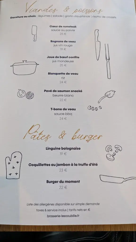 Menu_Brasserie L'escoubille_Saint-Alban-Leysse_immagine_1