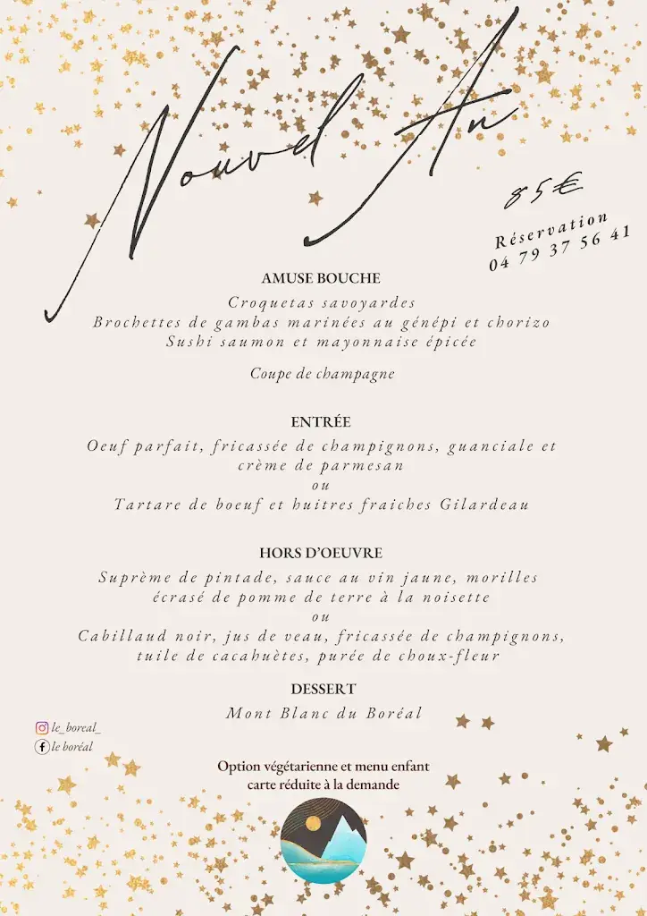 Menu_Restaurant Le Boréal - La Rosière_Montvalezan_image_1