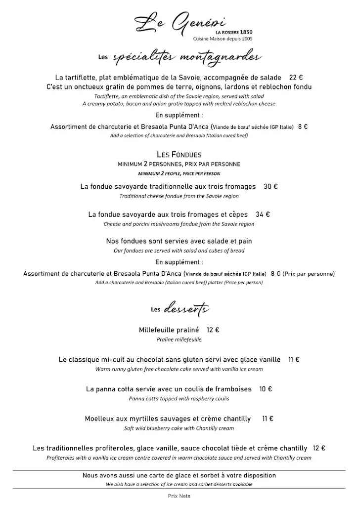 Menu_Le Genépi_Montvalezan_imagen_2