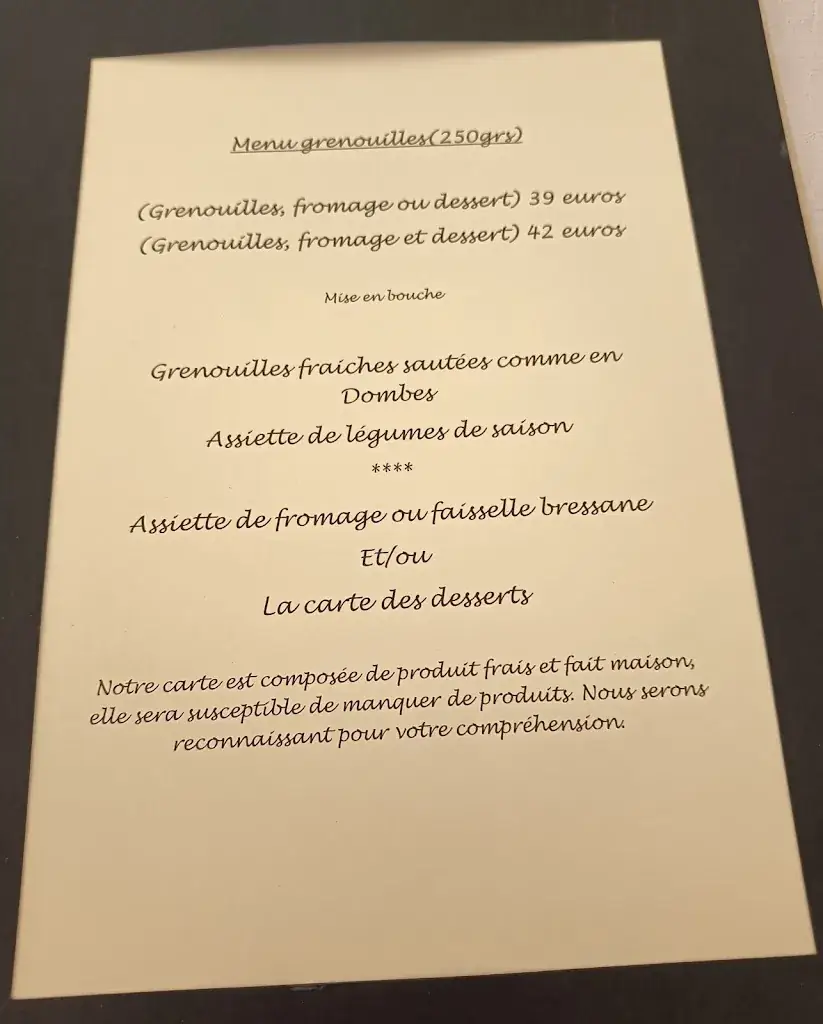 Menu_Restaurant des Dombes_Saint-André-le-Bouchoux_immagine_4