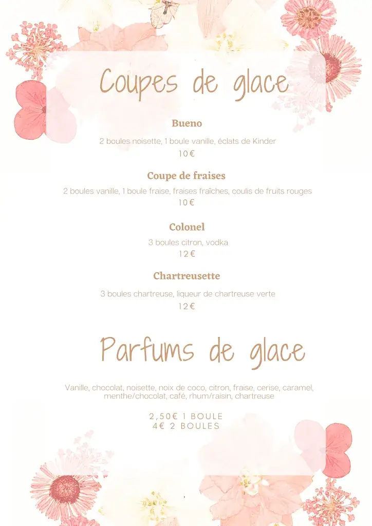 Menü_Restaurant L'auberge refleurie_Saint-Étienne-de-Crossey_Bild_2