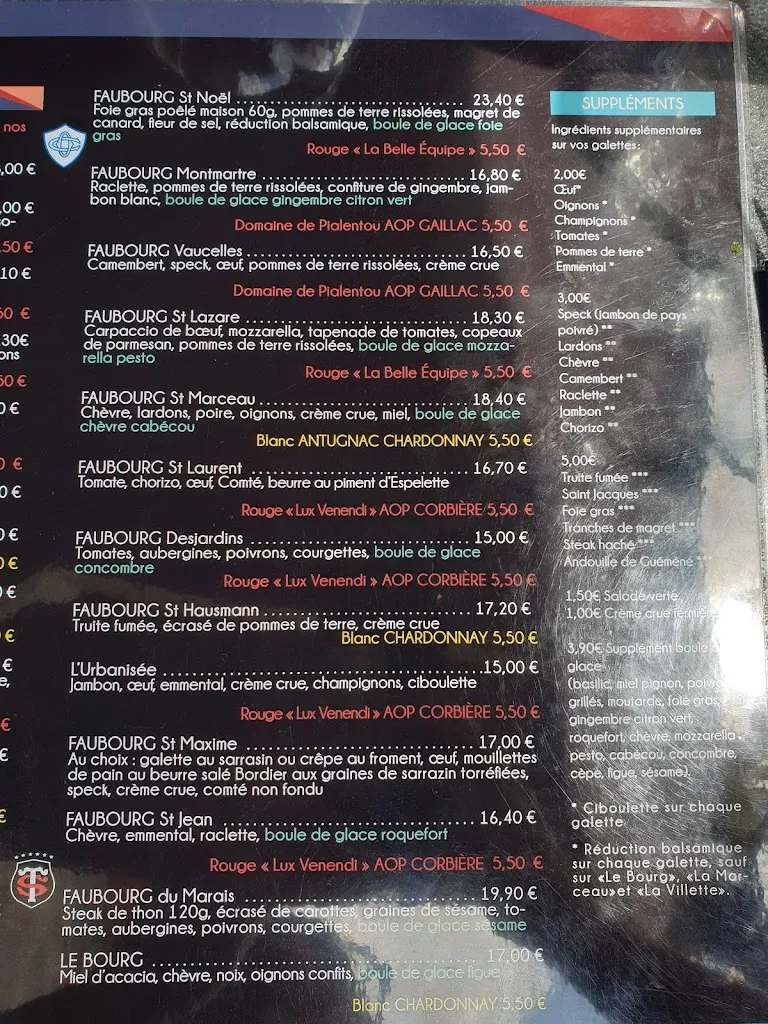 Menu_Crêperie Urbaine - Revel_Revel_image_1