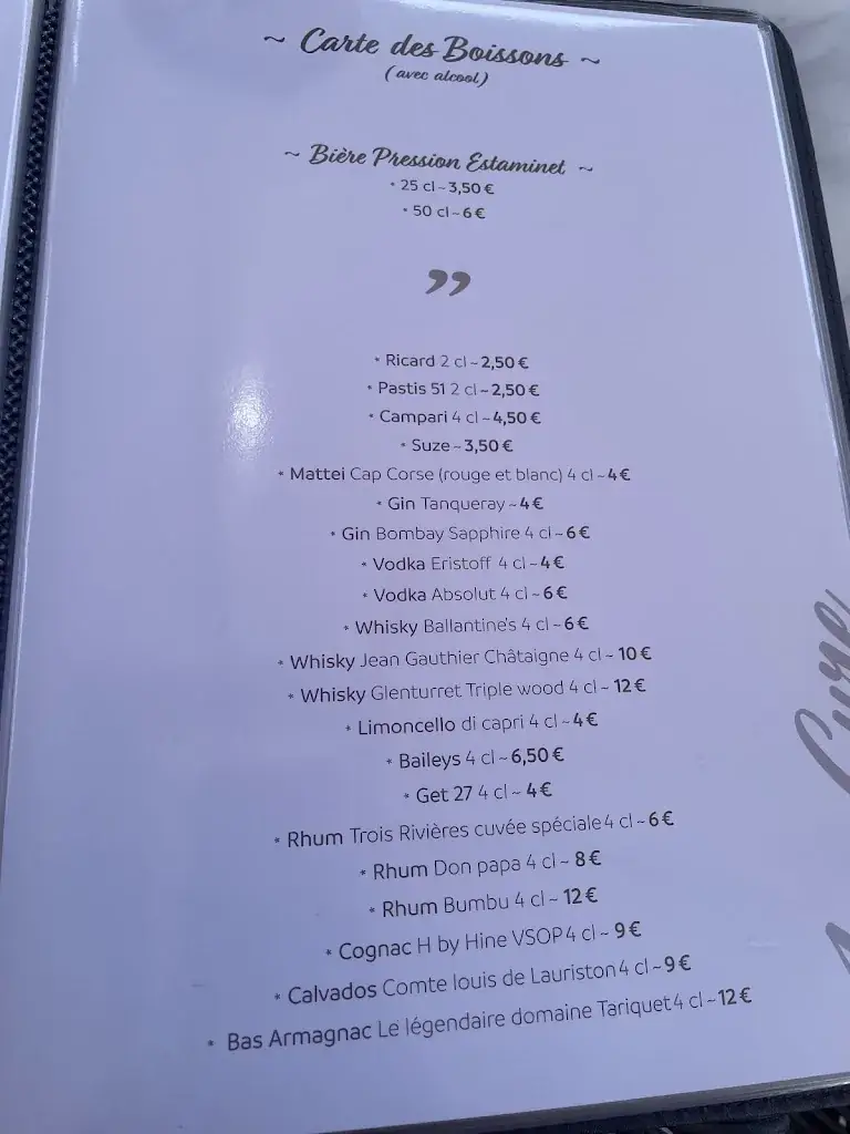 Menu_Restaurant La Cure Roiffieux_Roiffieux_image_2