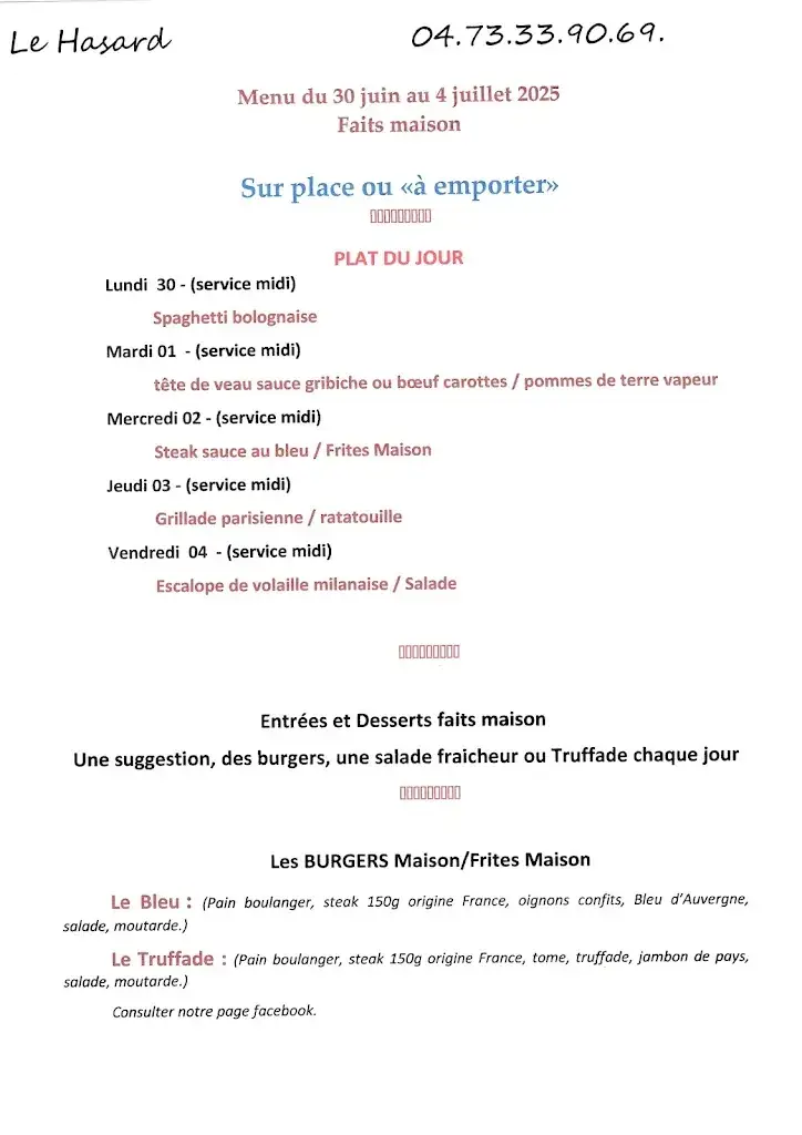 Menu_Le Hasard_Saint-Beauzire_image_1