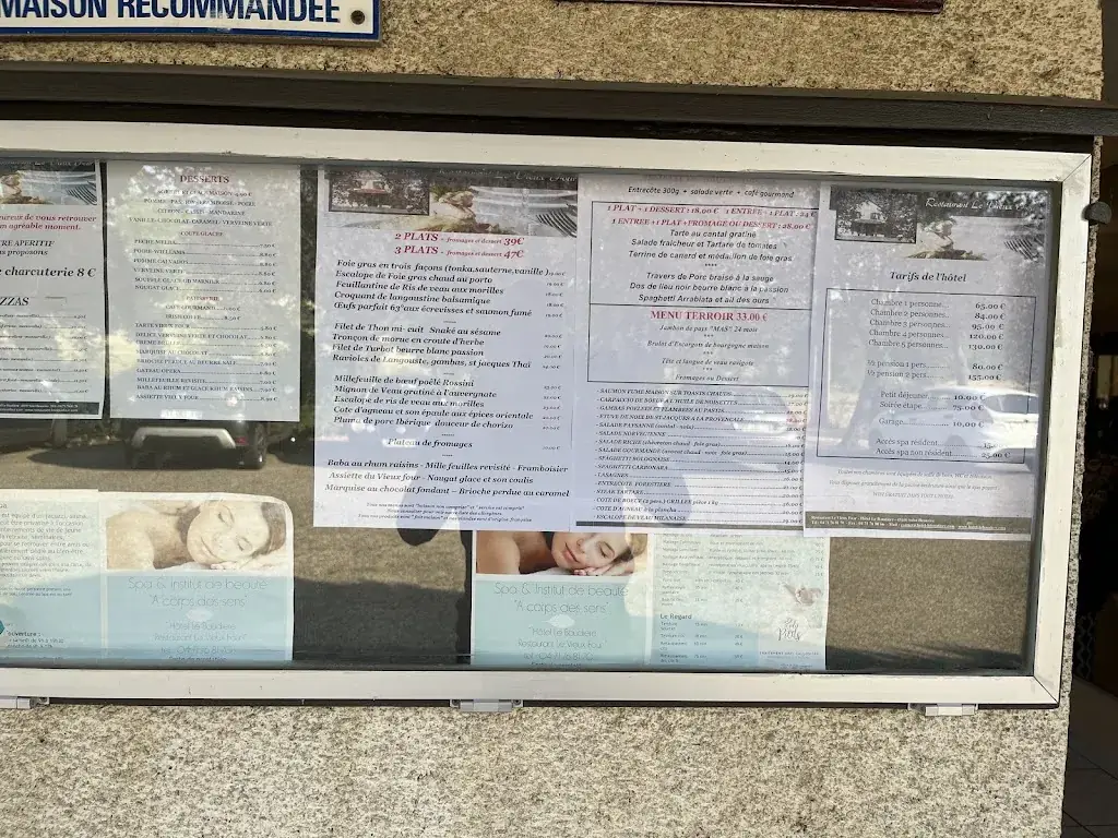 Menu_Restaurant Le Vieux Four par Maison Legate_Saint-Beauzire_image_4