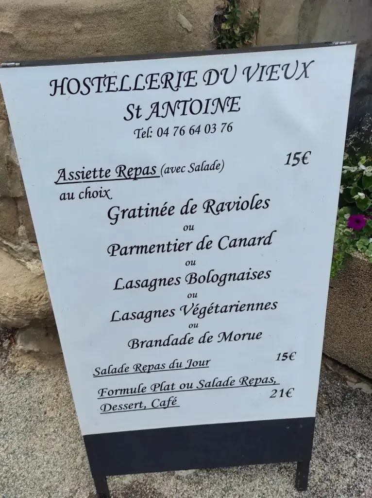Menu_Hostellerie Vieux St Antoine_l'Abbaye_image_1