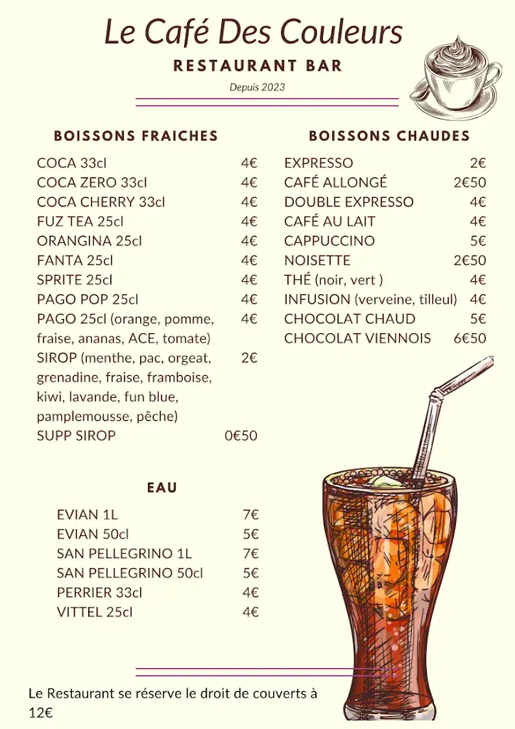 Menü_Café Des Couleurs_Roussillon_Bild_1