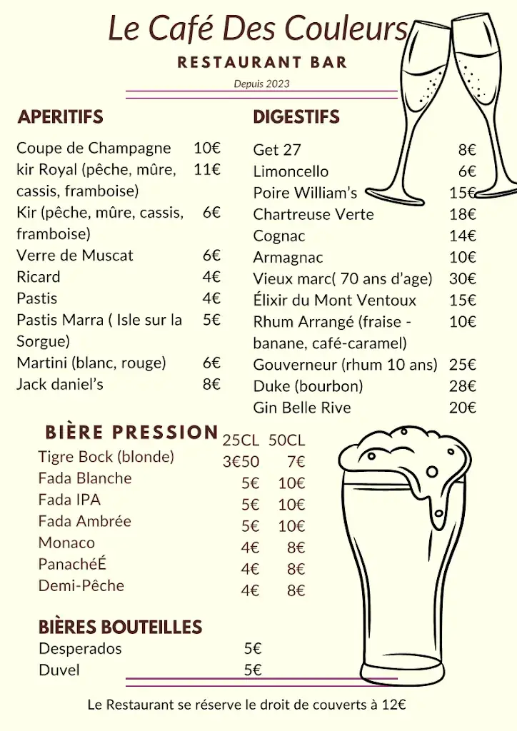 Menü_Café Des Couleurs_Roussillon_Bild_2